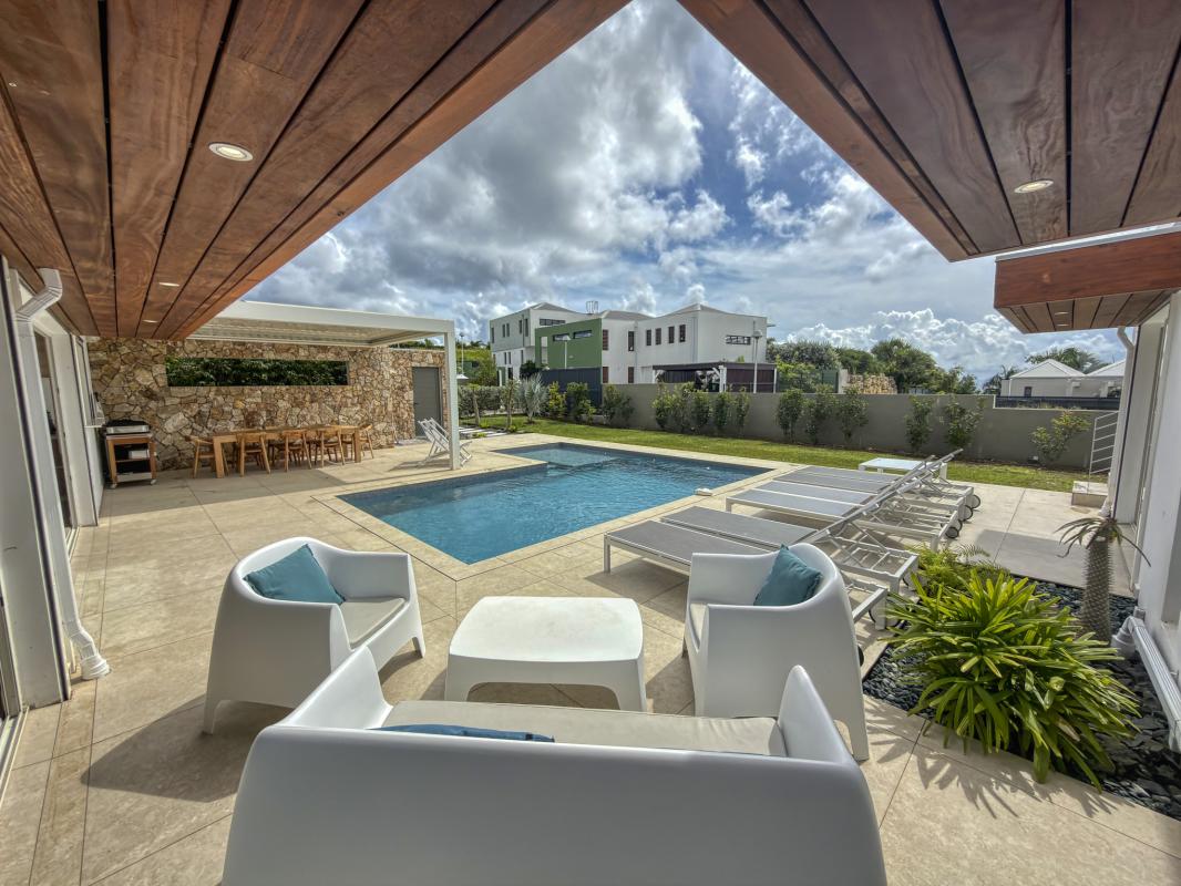 7.Location Villa piscine vue mer St François Guadeloupe_Piscine